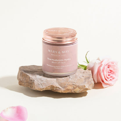 Mary&May Rose Hyaluronic Hydra Wash off Pack 125g - DODOSKIN
