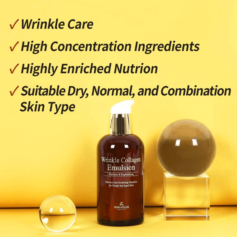 the SKIN HOUSE Wrinkle Collagen Emulsion 130ml - KLO