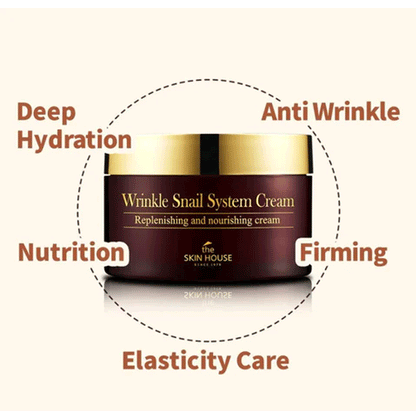 the SKIN HOUSE Wrinkle Snail System Cream JUMBO 100ml - KLO