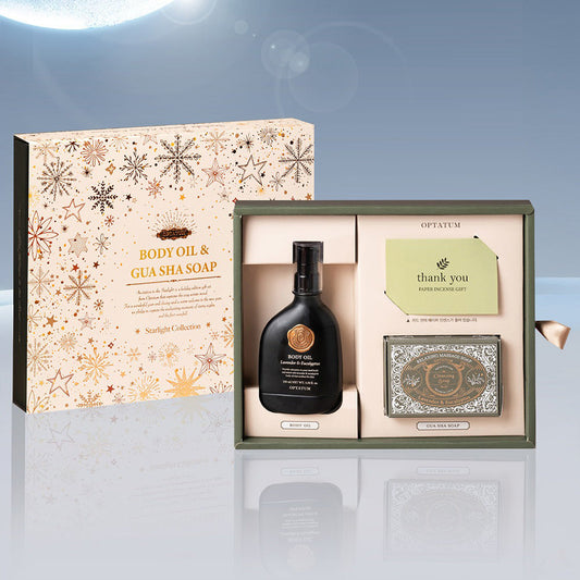 OPTATUM Body Oil & Gua Sha Soap Gift Set