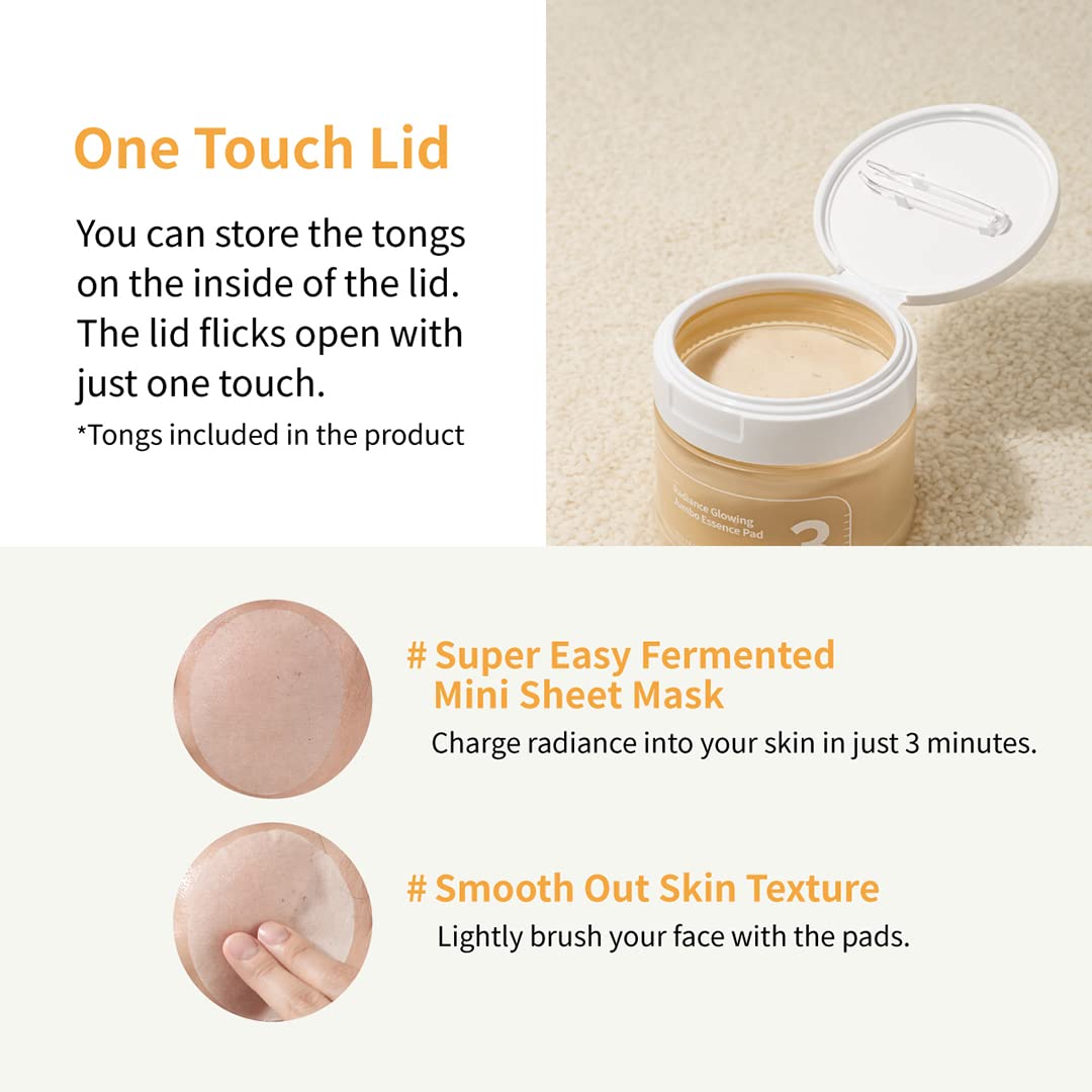 numbuzin No.3 Radiance Glowing Jumbo Essence Pad 150ml/ 70Pads - DODOSKIN