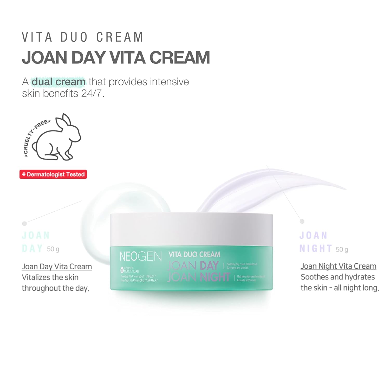 NEOGEN Vita Duo Cream Have A Joan Day & Night 100g - DODOSKIN