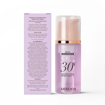MENOKIN 30 Seconds Quick Bubble Mask 95ml