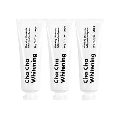 unpa Cha Cha Premium Vivid Whitening Toothpaste 90g 3 Pack