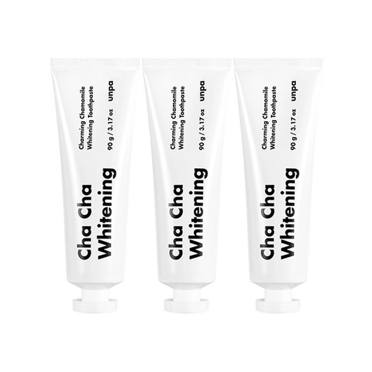 unpa Cha Cha Premium Vivid Whitening Toothpaste 90g 3 Pack