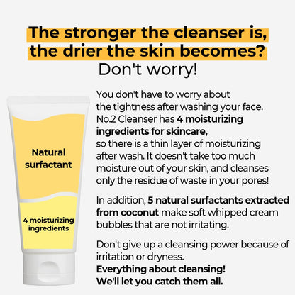 numbuzin No.2 Deep Clean Fresh Cream Cleanser 120ml - DODOSKIN