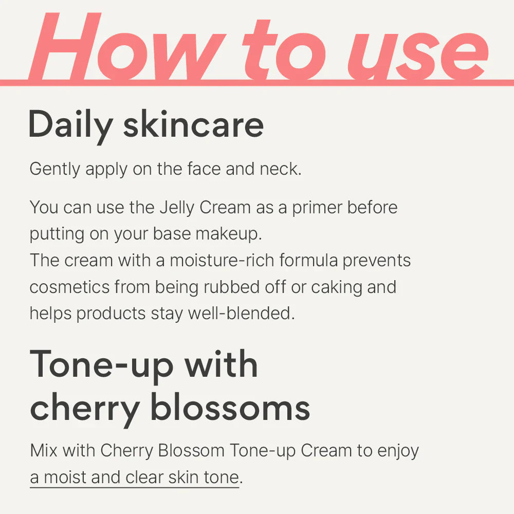 (Matthew검수) Innisfree Cherry Blossom Glow Jelly Cream 50ml (Tube Type) - KLO