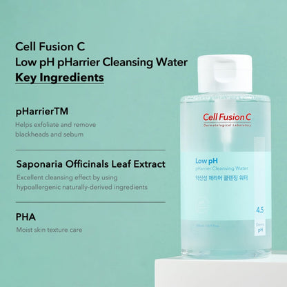 Cell Fusion C Low pH pHarrier Cleansing Water 500ml - DODOSKIN