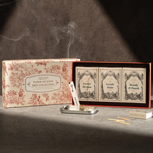 OPTATUM Village Collection Paper Incense 3-piece Gift Set