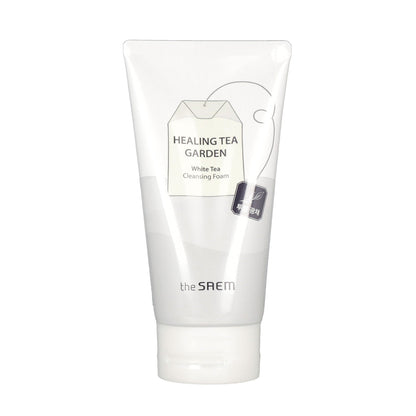 the SAEM Healing Tea Garden Cleansing Foam White Tea 150ml - KLO