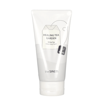 the SAEM Healing Tea Garden Cleansing Foam White Tea 150ml - KLO