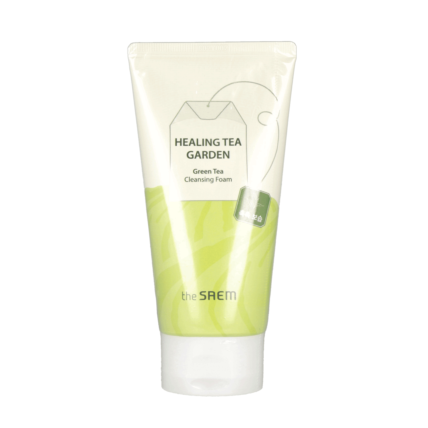 the SAEM Healing Tea Garden Cleansing Foam Green Tea 150ml - KLO