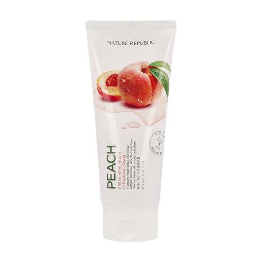 [US Exclusive] NATURE REPUBLIC Fresh Herb Peach Cleansing Foam 170ml - KLO