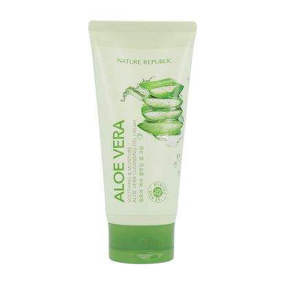 NATURE REPUBLIC Soothing & Moisture Aloe Vera Cleansing Gel Cream 150ml - Dodoskin