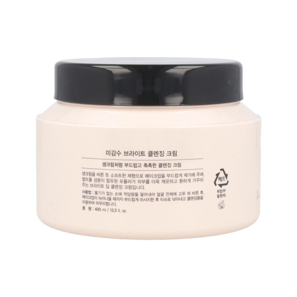 THE FACE SHOP Rice Water Bright Cleansing Cream 400ml - KLO