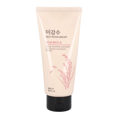 The FACE Shop Rice Water Bright Facial Foaming Cleanser 300ml - Dodoskin