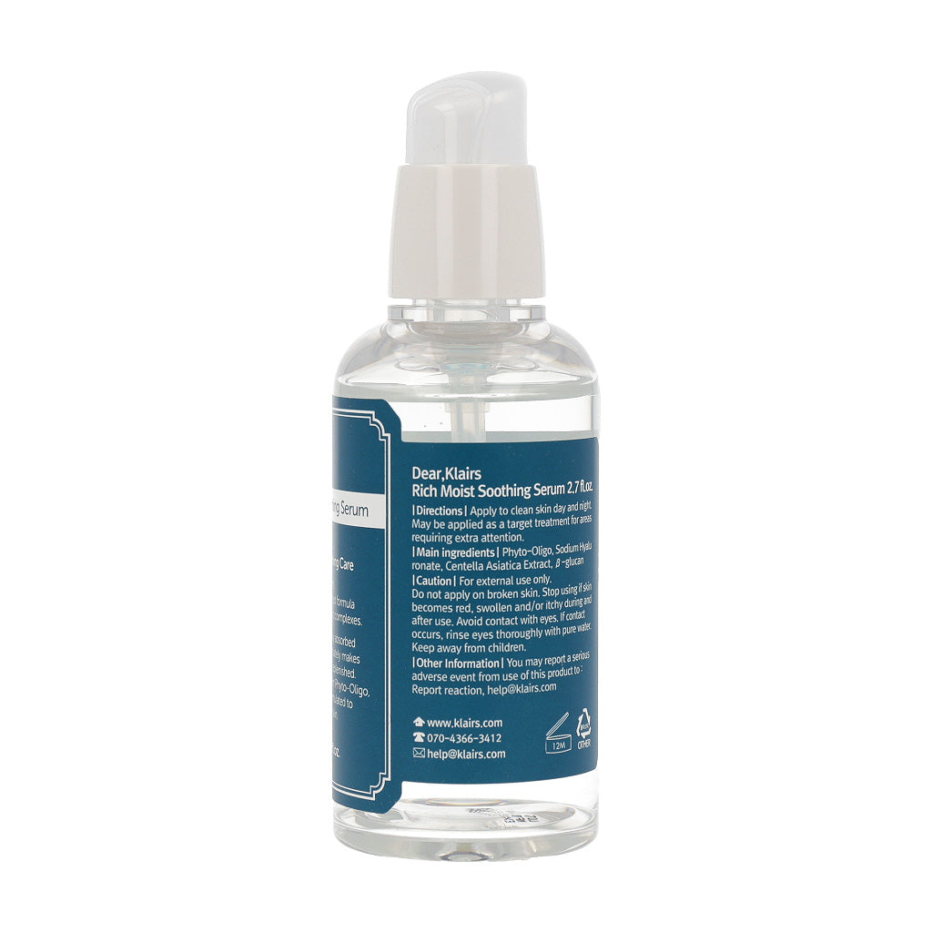 Klairs Rich Moist Soothing Serum 80ml - KLO