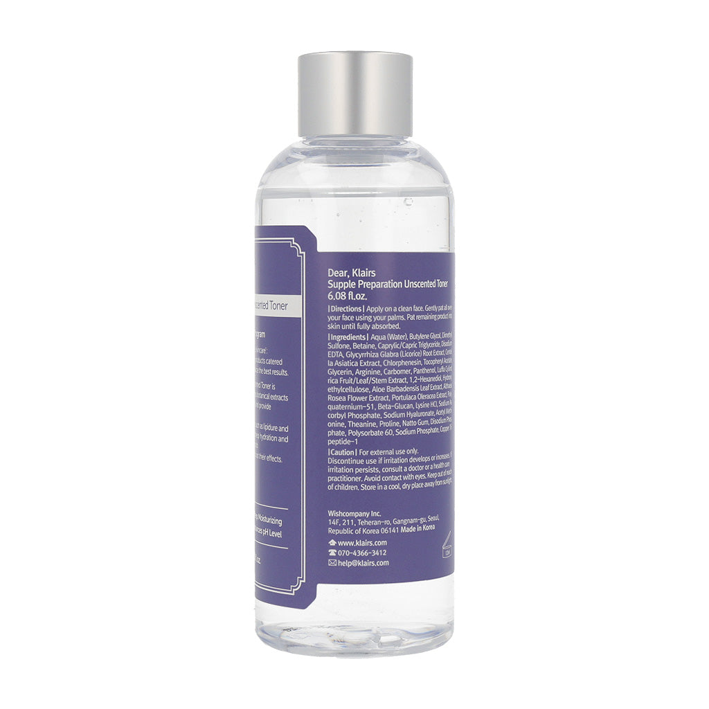 Klairs Supple Preparation Unscented Toner 180ml - KLO