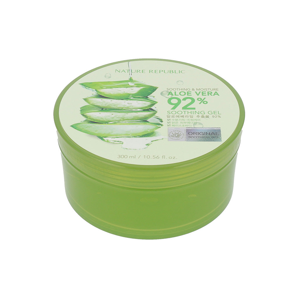[US Exclusive] NATURE REPUBLIC Soothing & Moisture Aloe Vera 92% Soothing Gel 300ml - KLO