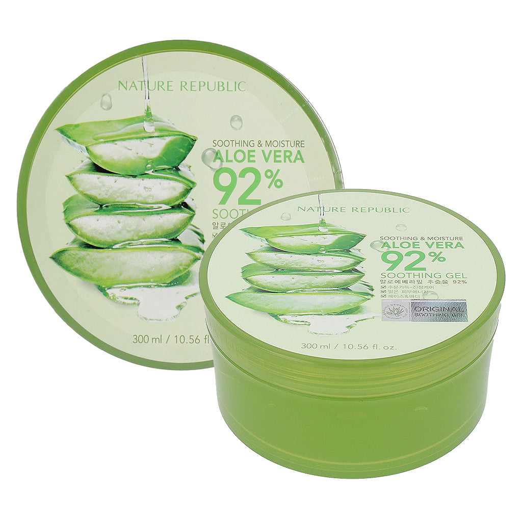 [US Exclusive] NATURE REPUBLIC Soothing & Moisture Aloe Vera 92% Soothing Gel 300ml - KLO