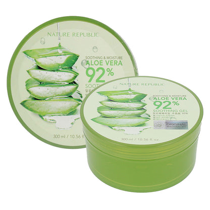 [US Exclusive] NATURE REPUBLIC Soothing & Moisture Aloe Vera 92% Soothing Gel 300ml - KLO