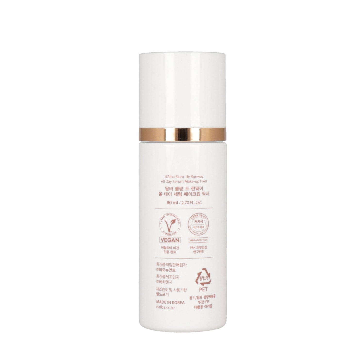 D'ALBA Blanc De Runway All Day Serum Make-up Fixer 80ml - DODOSKIN