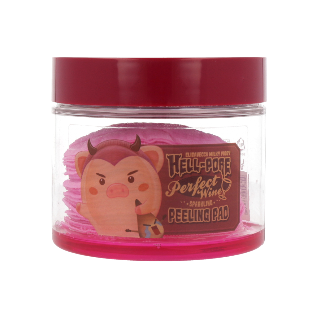 [US Exclusive] Elizavecca Hell-Pore Perfect Wine Peeling Pad 30ea X 2EA - KLO