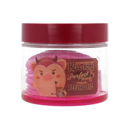 [US Exclusive] Elizavecca Hell-Pore Perfect Wine Peeling Pad 30ea X 2EA - KLO