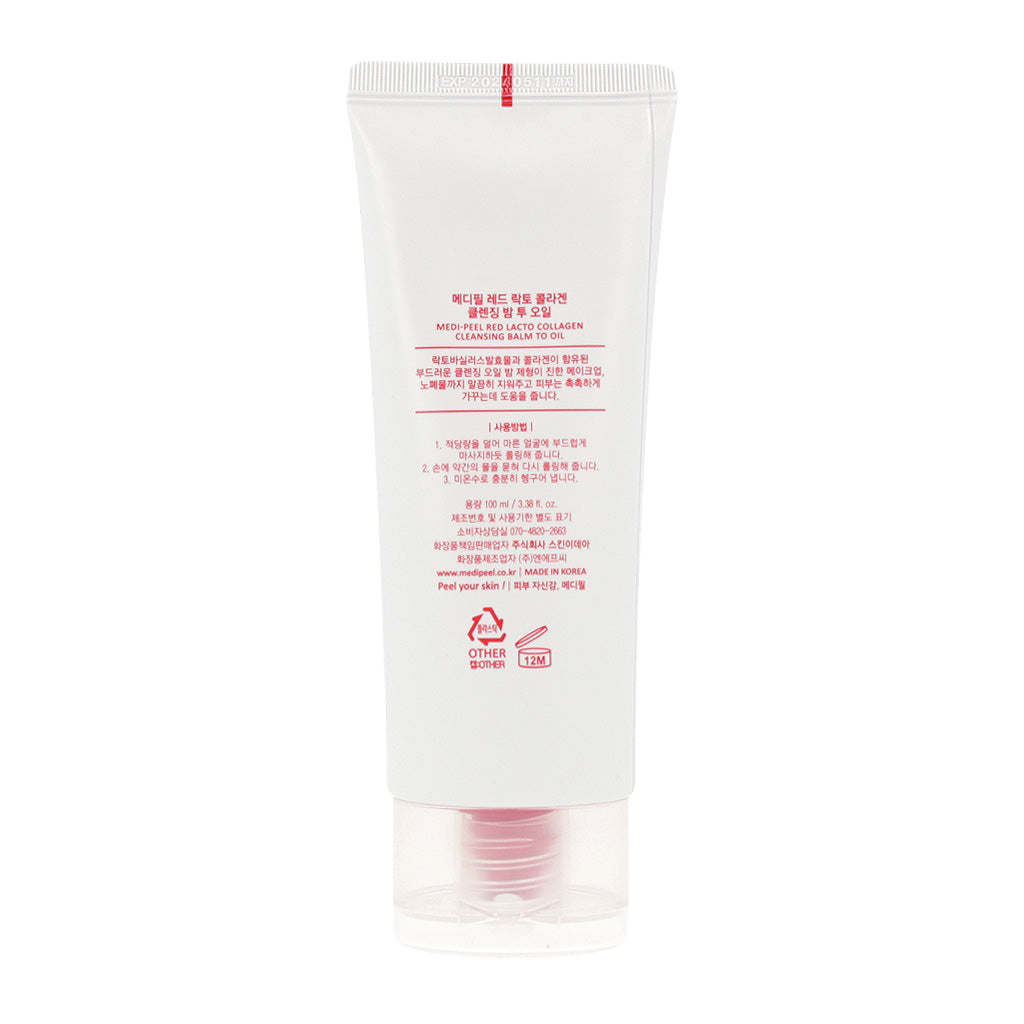 MEDI-PEEL Red Lacto Collagen Cleansing Balm to Oil 100ml - KLO