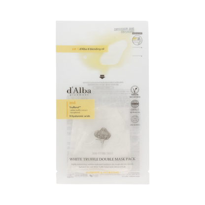 D'ALBA  White Truffle Double Mask Pack (Nutritive) 32.5g x 4ea - DODOSKIN