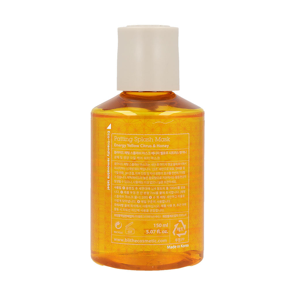 [BLITHE] Patting Splash Mask Energy Citrus & Honey 150ml - KLO