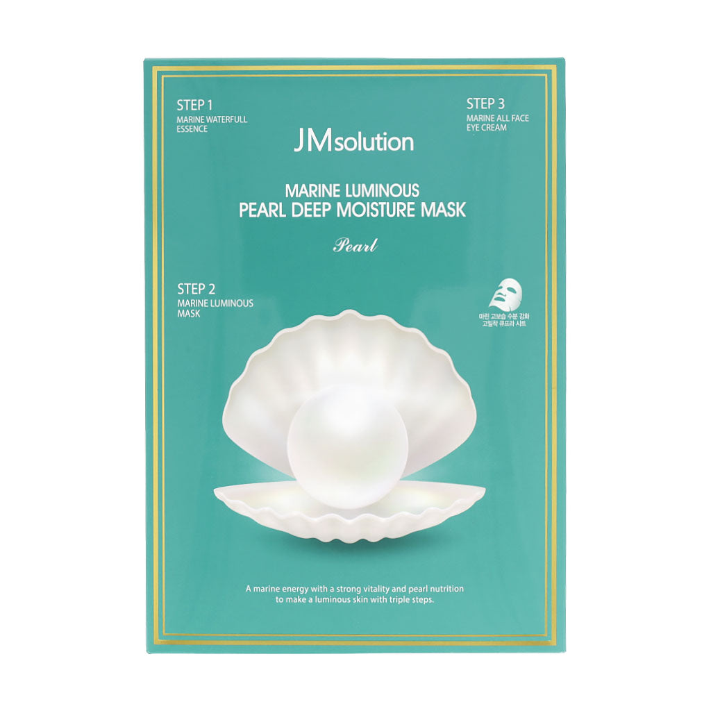 JM Solution Marine Luminous Pearl Deep moisture Mask 10ea - KLO