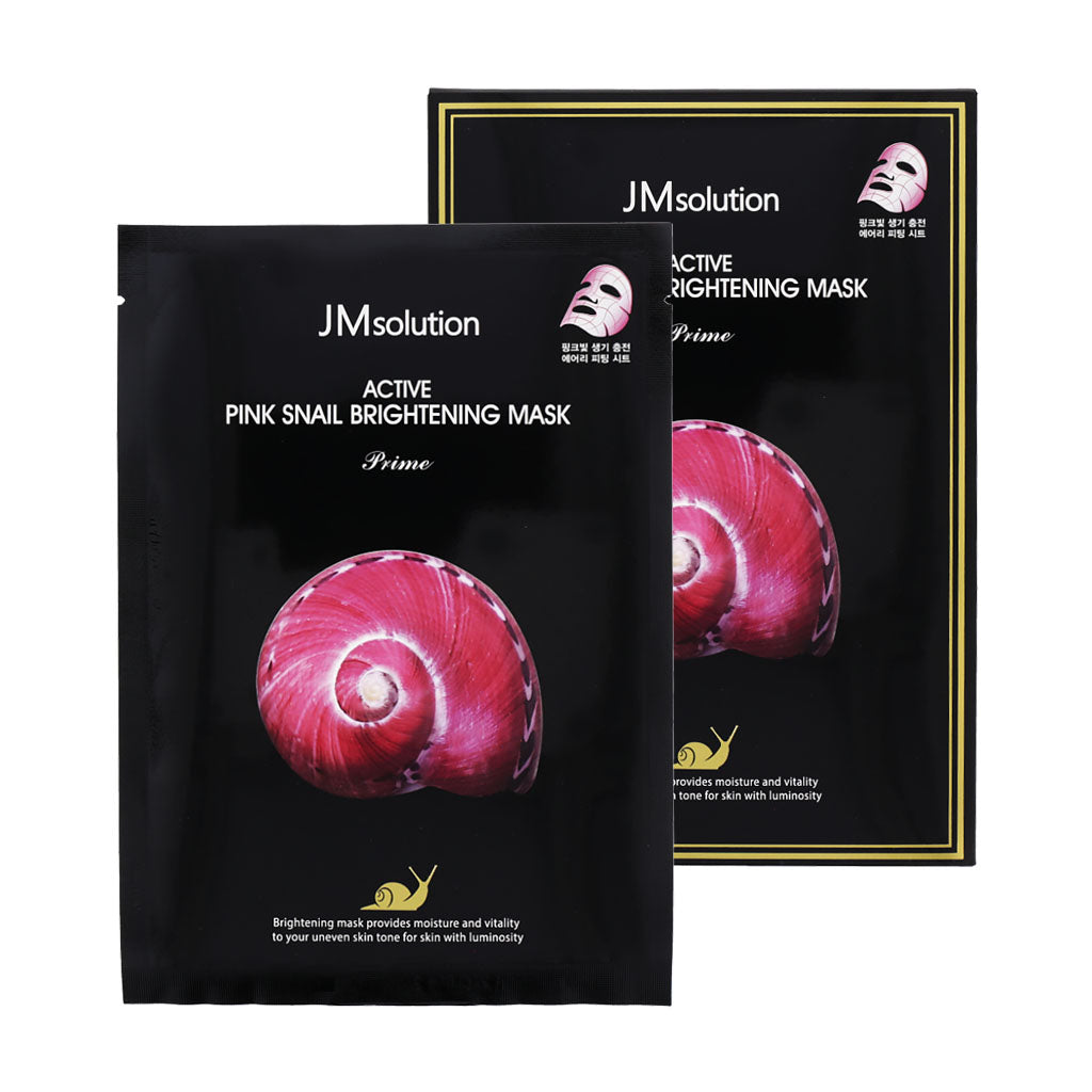 JM Solution Active Pink Snail Brightening Mask Prime 10ea - KLO