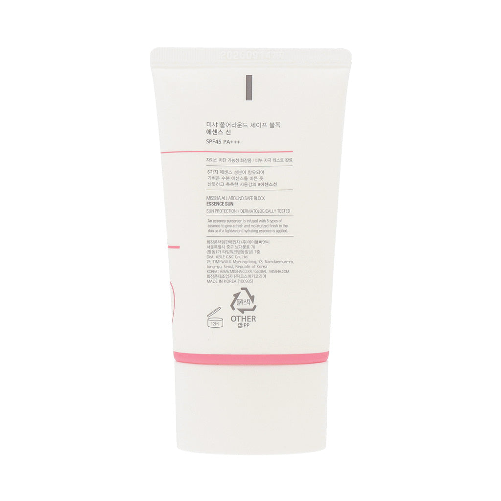MISSHA All Around Safe Block 50ml (3 types) #AQUA SUN #ESSENCE SUN #COTTON SUN - KLO