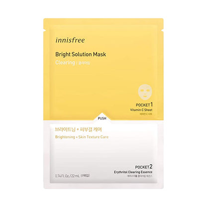 innisfree Bright Solution Mask 22ml x 3pcs (3 Types) - KLO