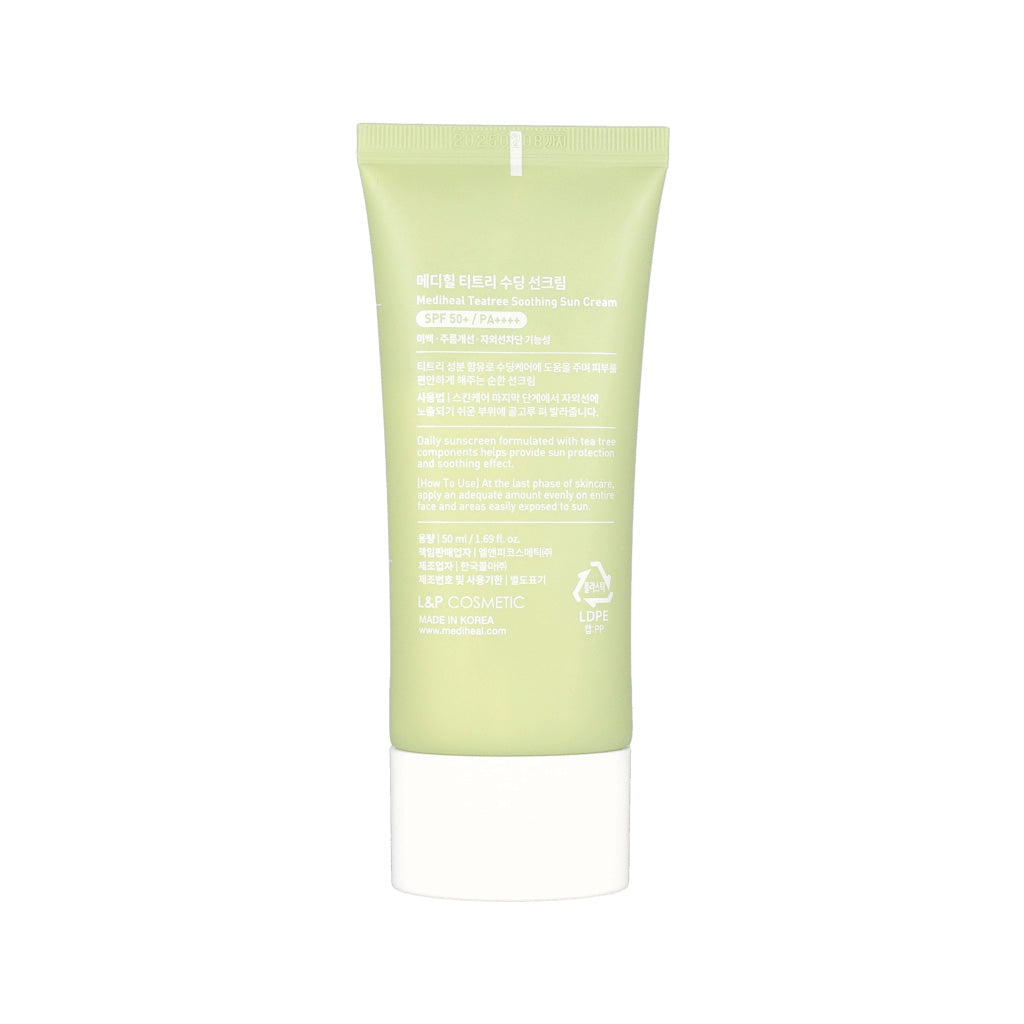 MEDIHEAL Teatree Soothing Sun Cream SPF50+ PA++++ 50ml - KLO