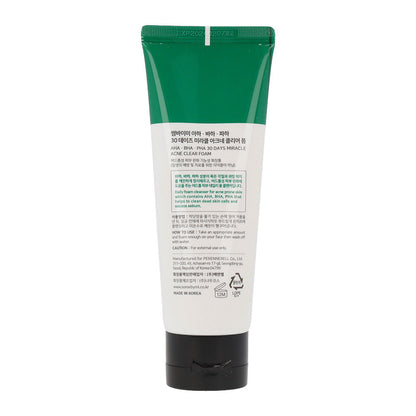 SOME BY MI AHA BHA PHA 30 Days Miracle Acne Clear Foam 100ml - KLO