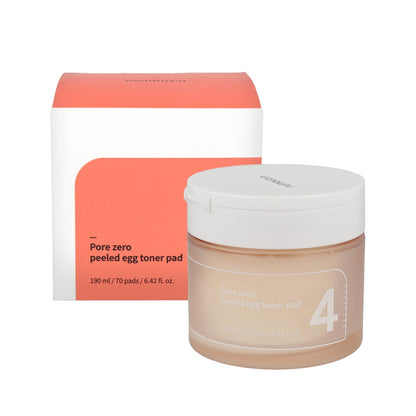 numbuzin No.4 Pore Zero Peeled Egg Toner Pad 70 Pads - DODOSKIN