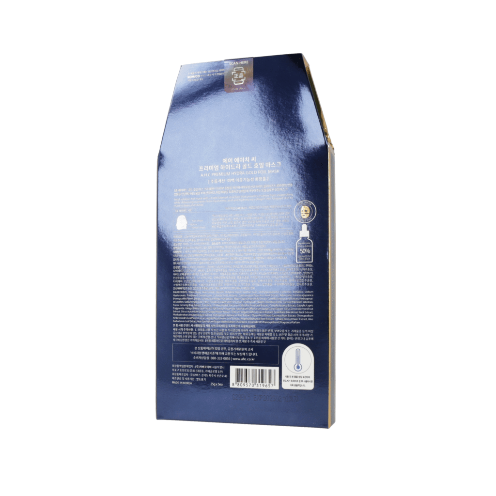 AHC Premium Hydra Gold Foil Mask Sheet 25g 5ea - KLO