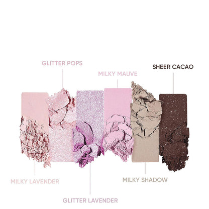 AMUSE Eye Vegan Sheer Palette Sheer Lavender Color 1.6g