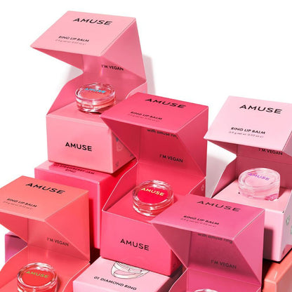 AMUSE Ring Lip Balm 0.9g 5 colors