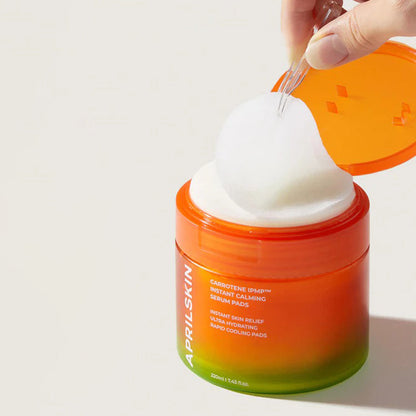 APRILSKIN Carrotene IPMP Instant Calming Serum Pads 220ml 80ea