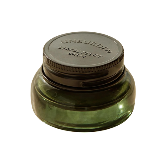 AROMATICA Unburden Stress Relief Balm 17g, a soothing balm designed to alleviate stress and promote relaxation.