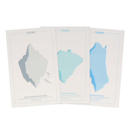 ASNO Rescue Sheet Mask Set ( 5 sheets x 3 types) - Dodoskin