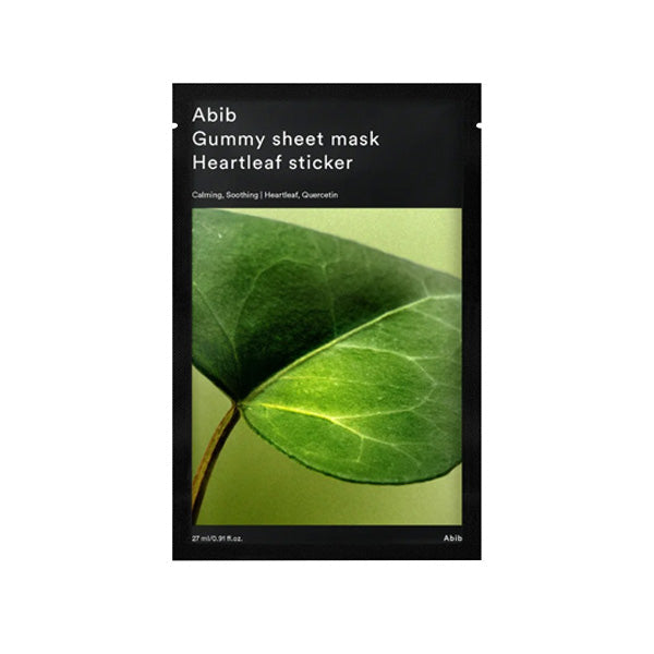 Abib Gummy Sheet Mask Heartleaf Sticker 27ml 1ea