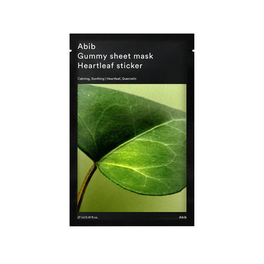 Abib Gummy Sheet Mask Heartleaf Sticker 27ml 1ea