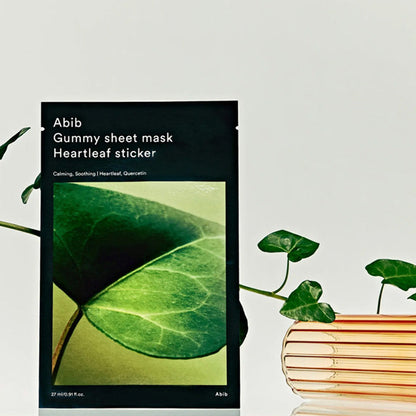 Abib Gummy Sheet Mask Heartleaf Sticker 27ml 1ea
