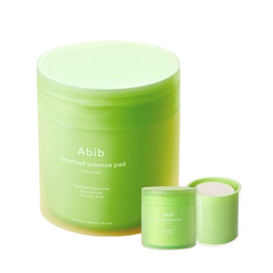 Abib Heartleaf Essence Pad Clear Touch 70 Sheets Set (+70 Sheets Refill)
