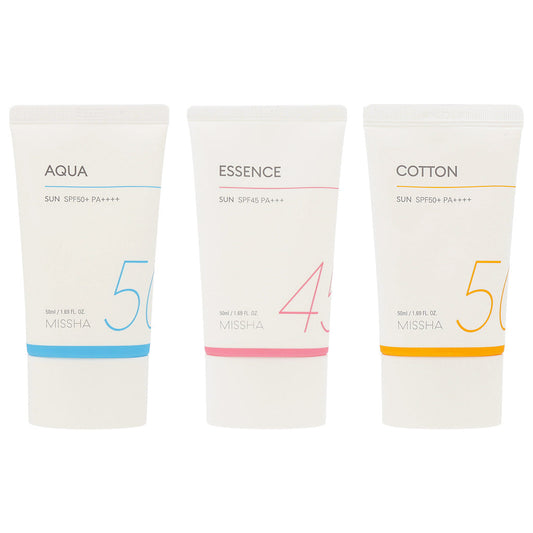 MISSHA All Around Safe Block 50ml (3 types) #AQUA SUN #ESSENCE SUN #COTTON SUN - KLO