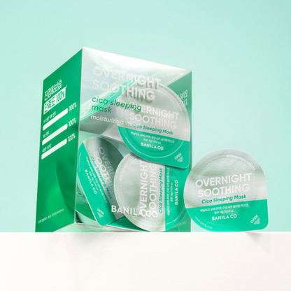BANILA CO Overnight Soothing Cica Sleeping Mask Travel Kit (4g × 12ea)